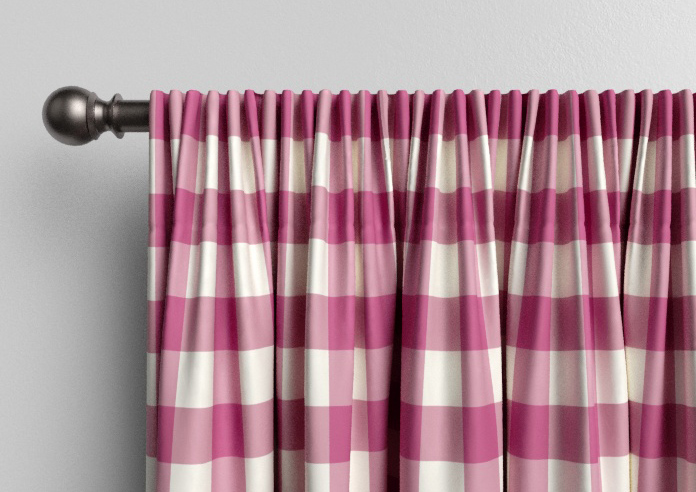 Gingham, Cosmos - Made to Measure Curtains - Image 9